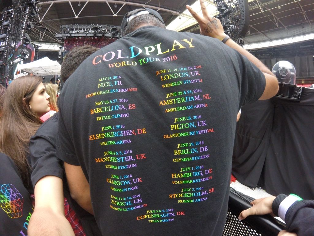 Coldplay tour 2016