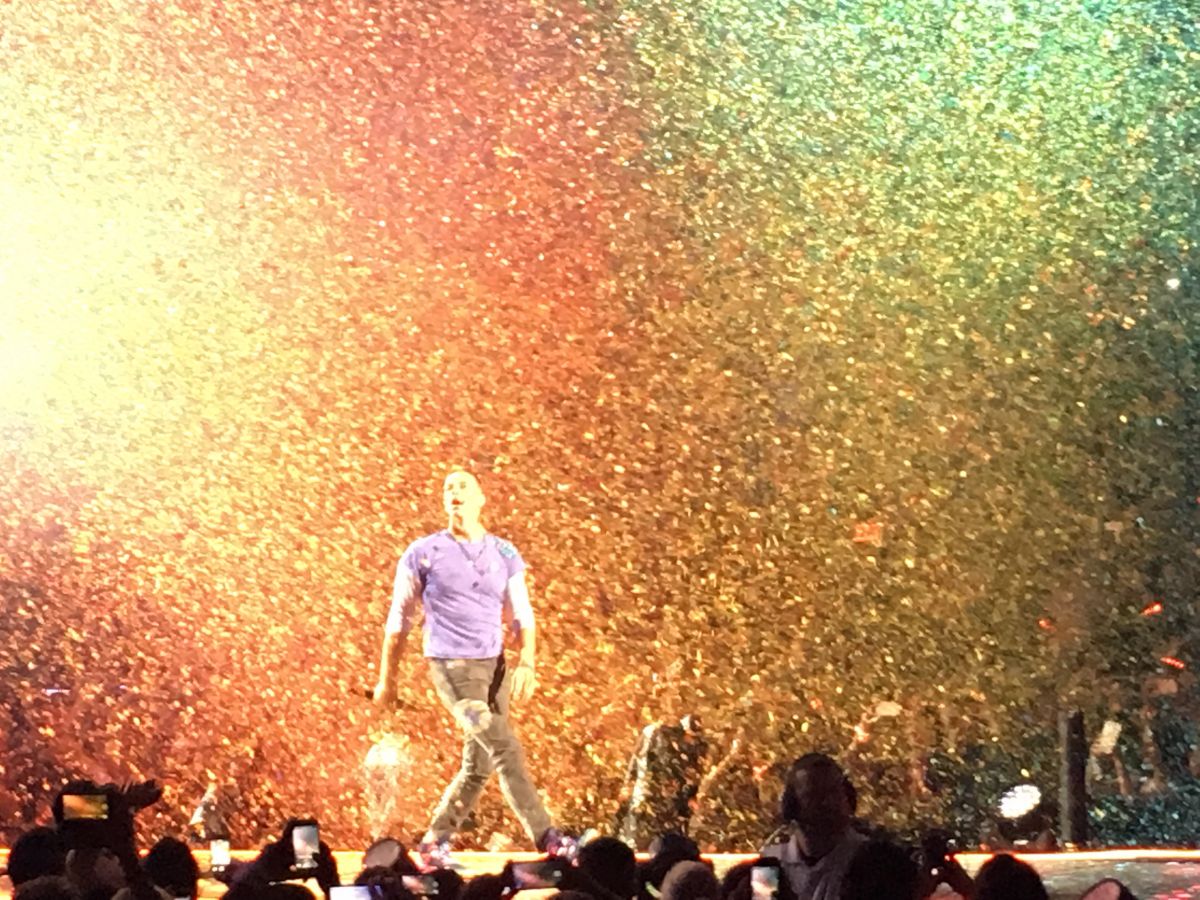 Coldplay Colorplay exploding. Phoenix rising and a great concert